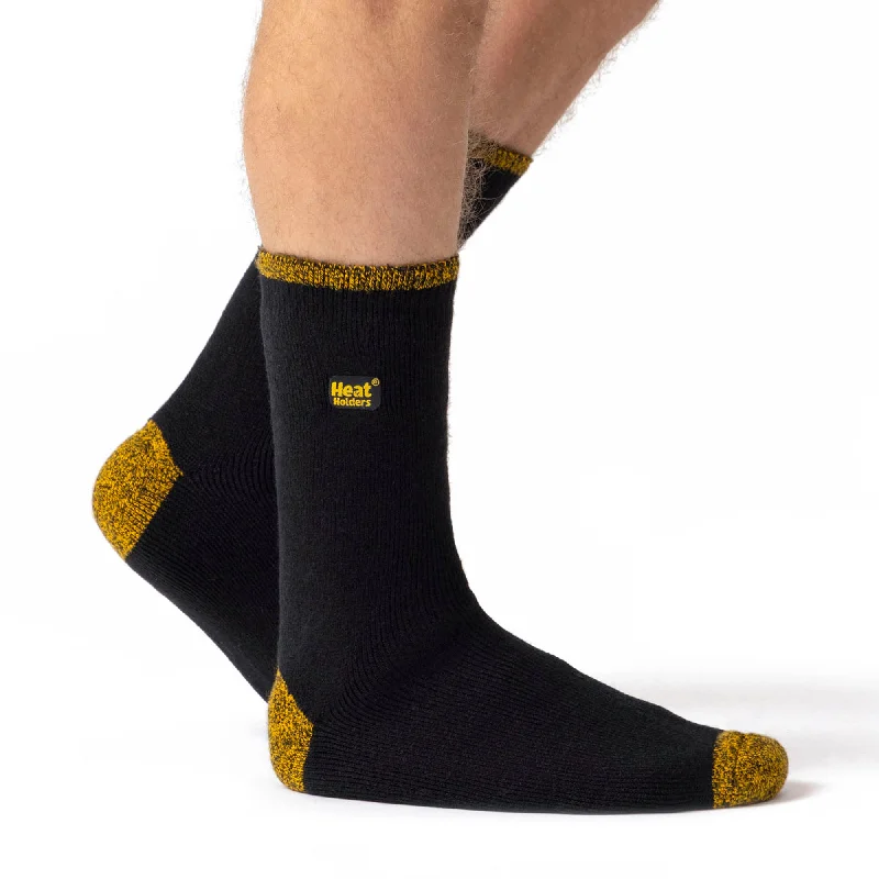 Weekend Bargains Galore Mens Lite Workforce Socks - Black