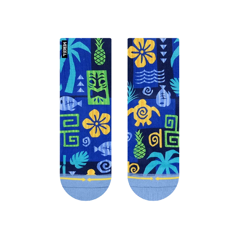 Weekend Specials to Snag Aloha Ahiahi Quarter Crew Socks By MERGE4