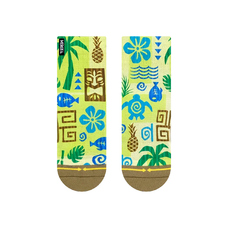 Weekend Specials to Delight Aloha Kakahiaka Quarter Crew Socks By MERGE4