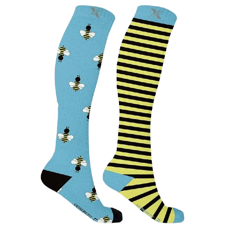 Mismatched: Bees in the Trap Compression Socks