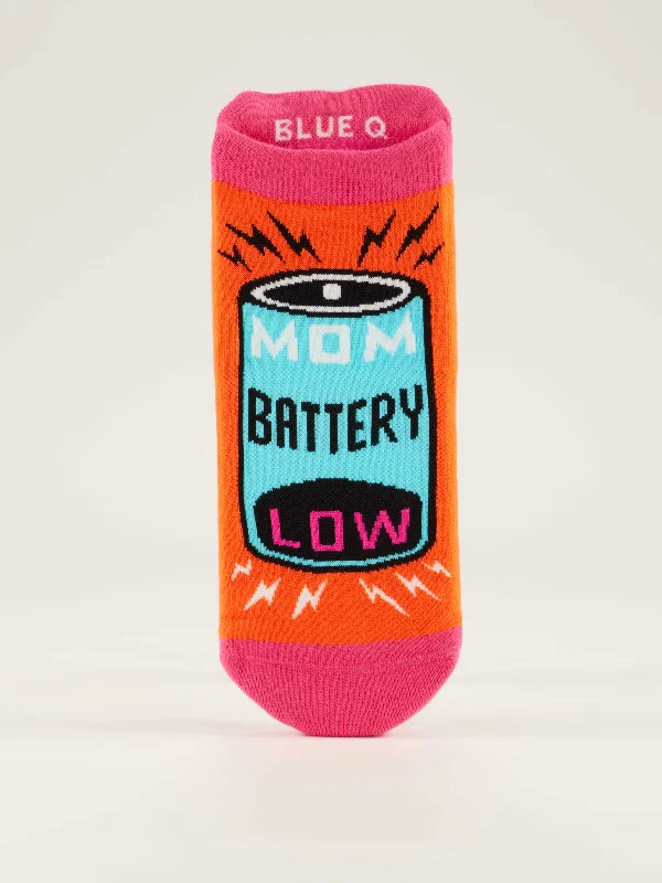 Instant Deal Mom Battery Low Sneaker Socks