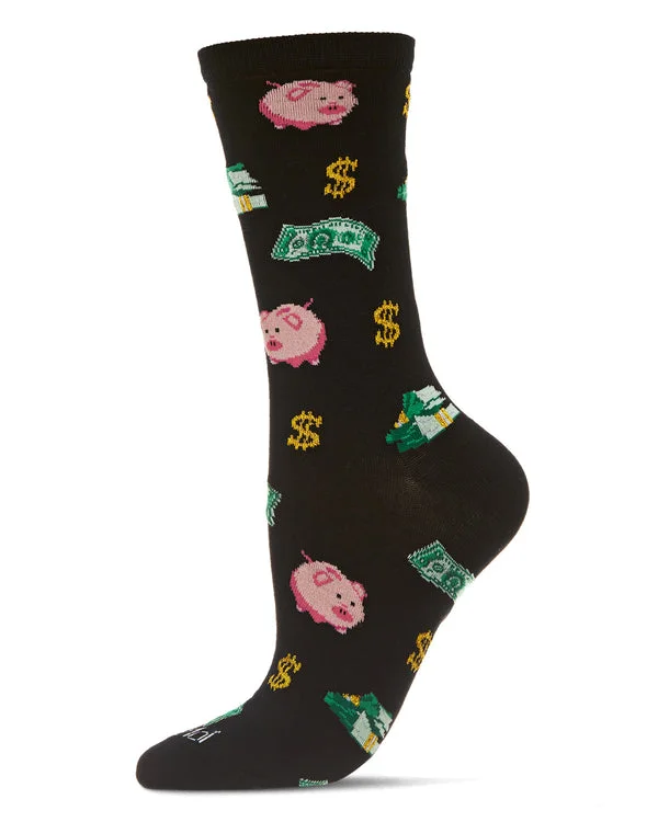 Sale Event "Money In The Bank" Crew Bamboo Socks by Me Moí