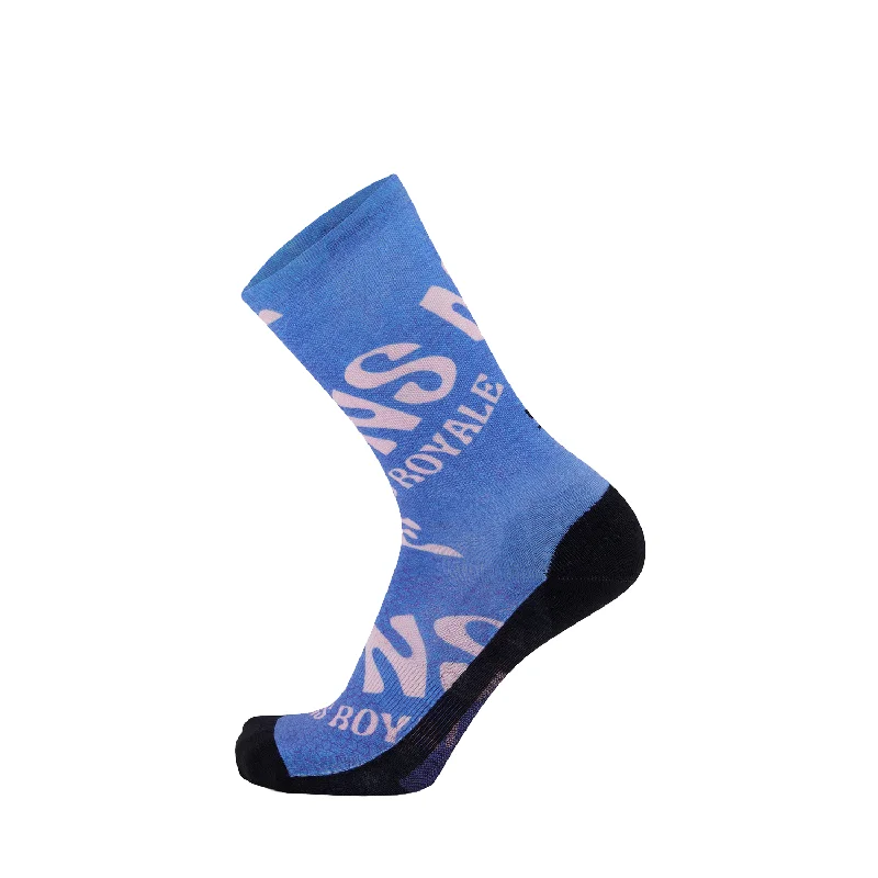 Make Your Weekend Count with Savings Mons Royale Atlas Crew Sock Blue Trippy