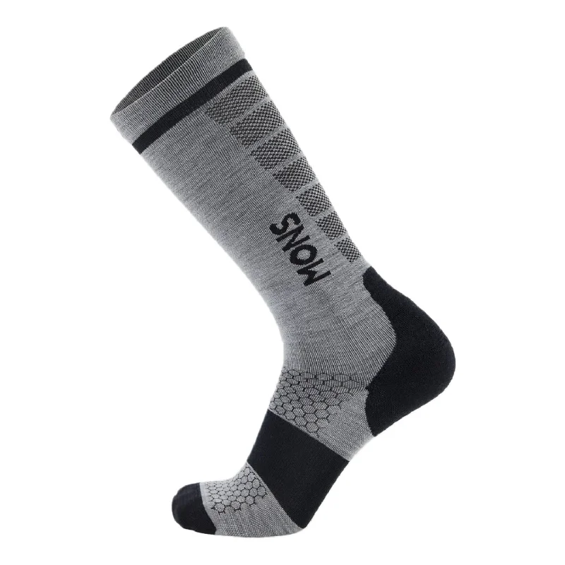 Overstock Clearance Mons Royale Pro Lite Snow Sock Grey Marl