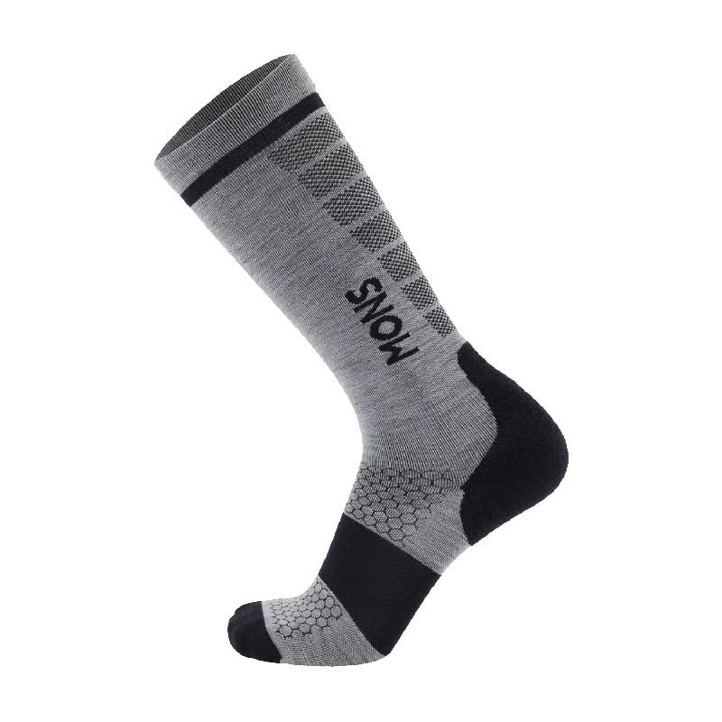 While Supplies Last Mons Royale Unisex Pro Lite Snow Sock Grey Marl