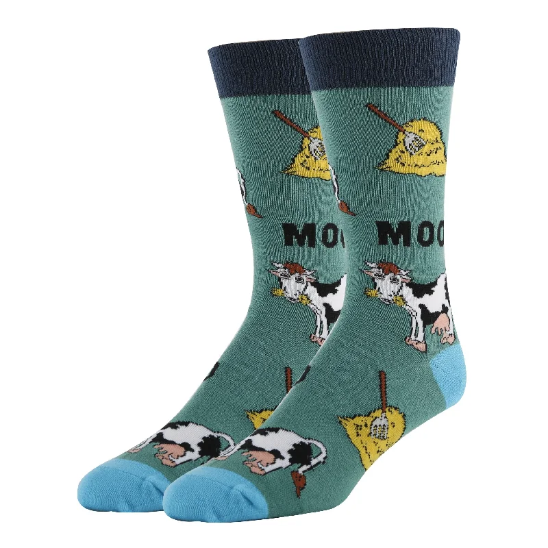 Overstock Clearance Mooo Socks