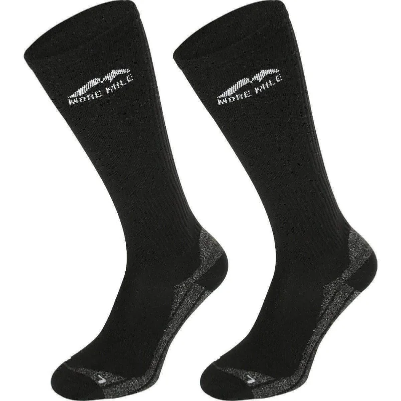 Can't Beat More Mile California Long Compression Socks (2 Pack)  - Black
