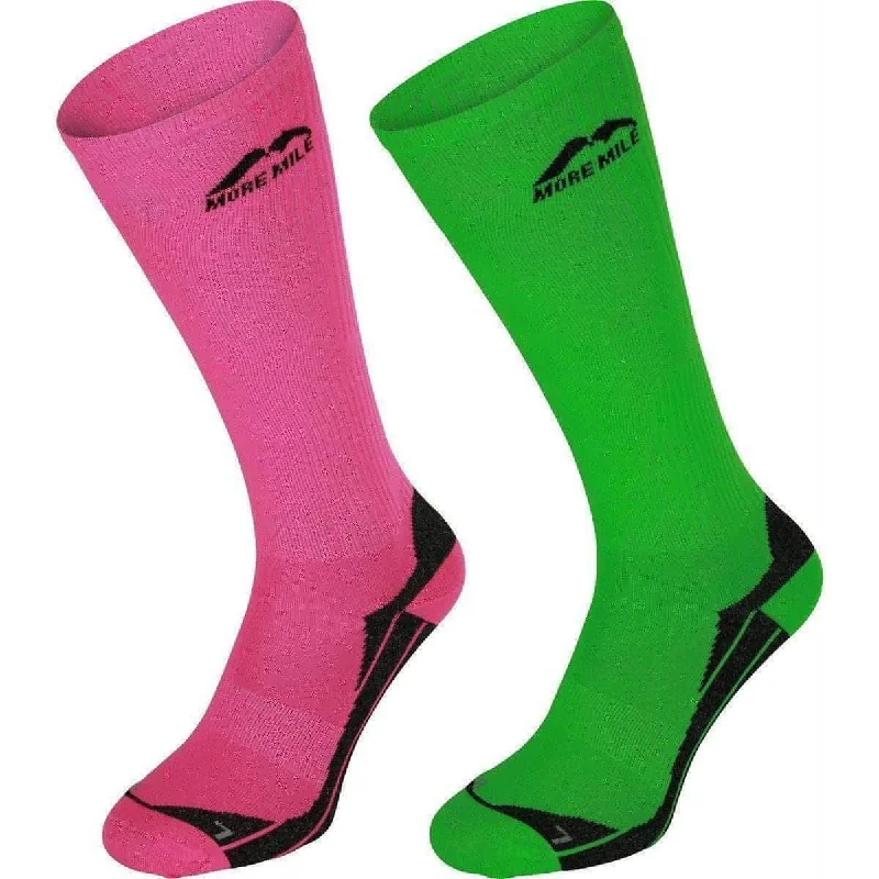 Weekend Bargains Galore More Mile California Long Compression Socks (2 Pack) - Multi