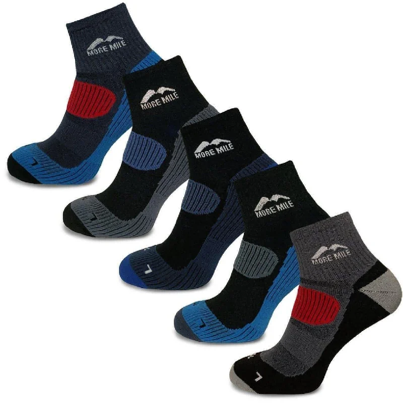 Today Only More Mile Cheviot (5 Pack) Trail Running Socks - Multi