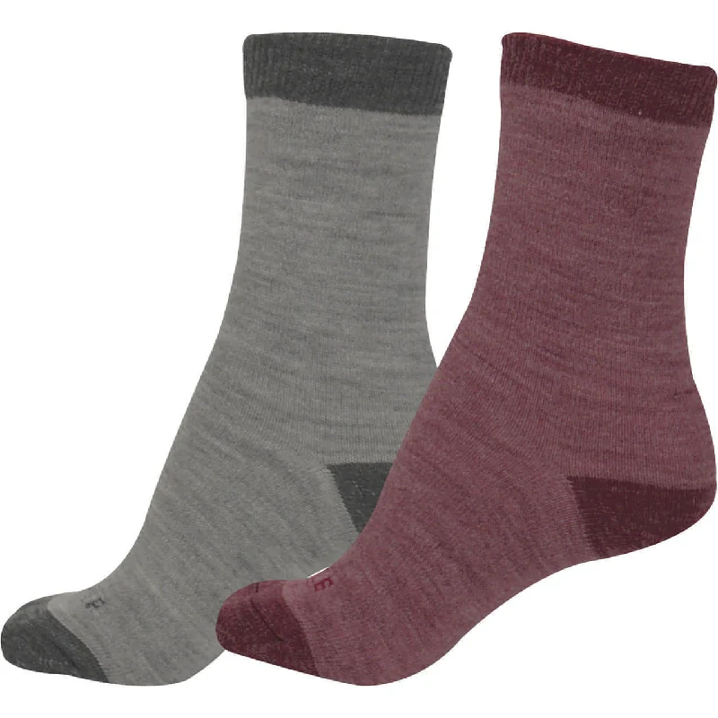 Weekend Deals That Amaze More Mile Double Layer (2 Pack) Womens Walking Socks - Multi