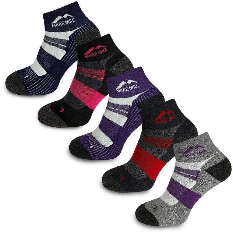 Weekend Offers That Thrill More Mile Endurance 5 Pack Womens Running Socks