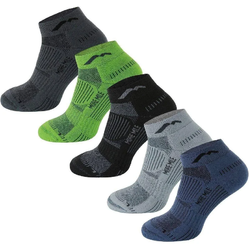 Flash Sale More Mile London 2.0 (5 Pack) Eco Friendly Running Socks - Multi