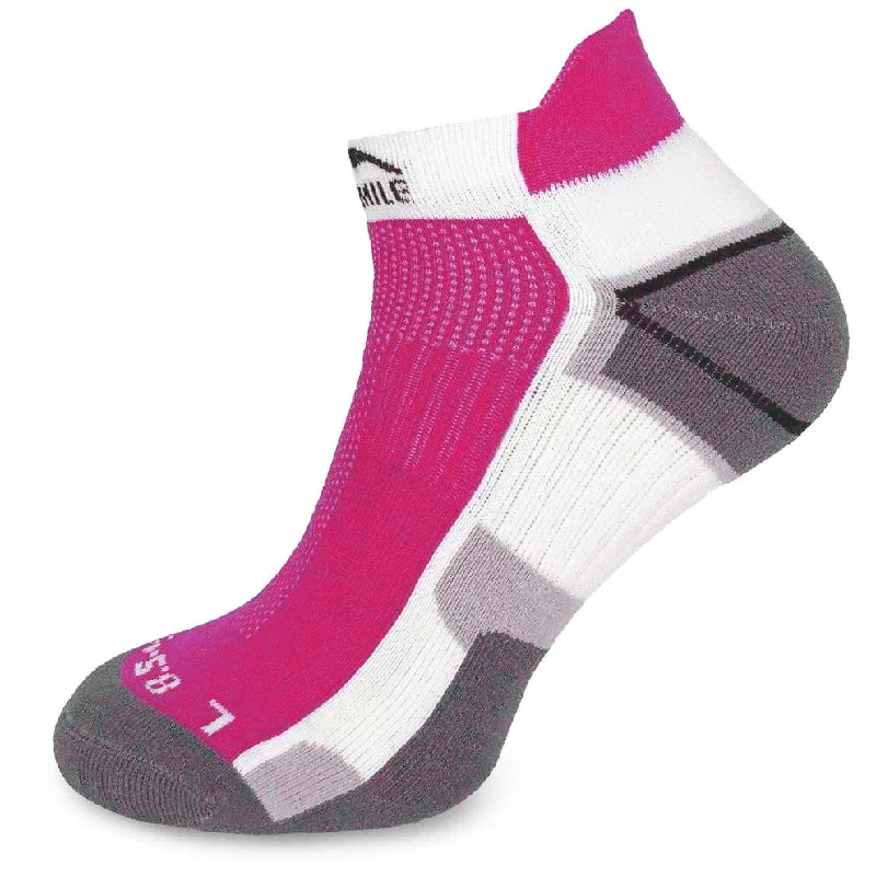 Deal of the Day More Mile Miami Running Socks - Pink