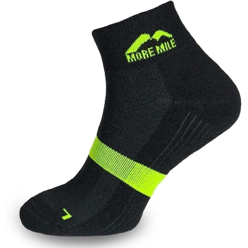 Instant Savings More Mile Preventer Double Layer Running Socks - Black