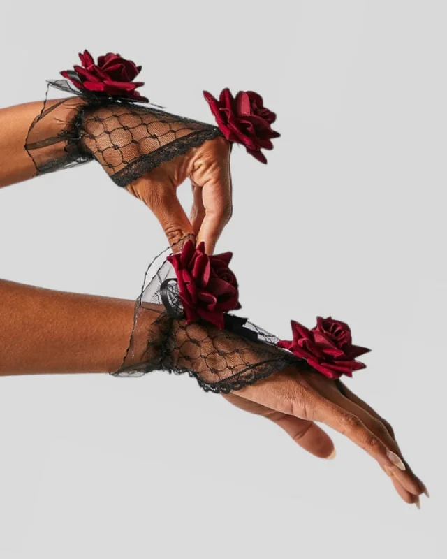 Weekend Bargains Await You Moulin Rouge Fingerless Gloves