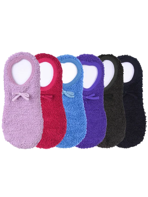 Weekend Bargains to Relish Multicolor Ballet Slipper Non-Slip 6 Pack Fuzzy Socks For Women Weekend Bargains to Relish Multicolor Ballet Slipper Non-Slip 6 Pack Fuzzy Socks For Women