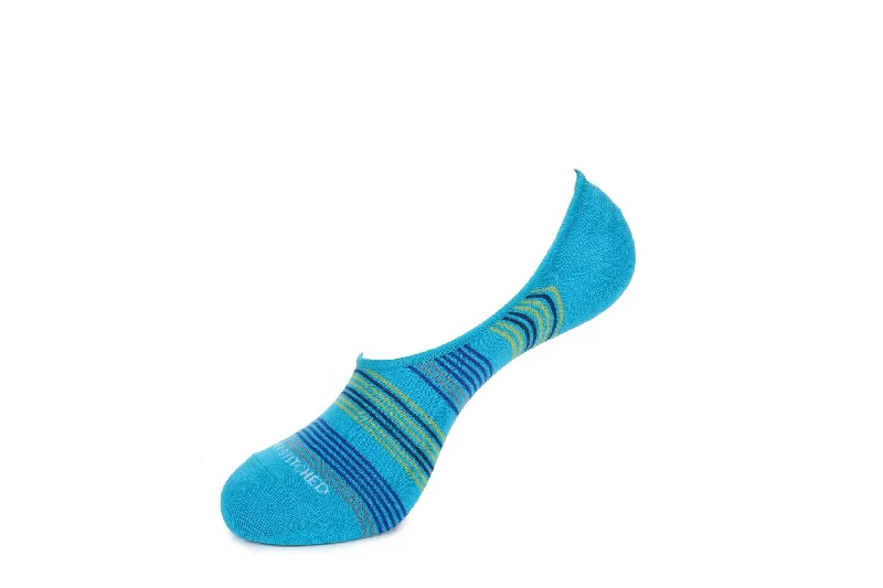 Needle Stripe-No Show Sock