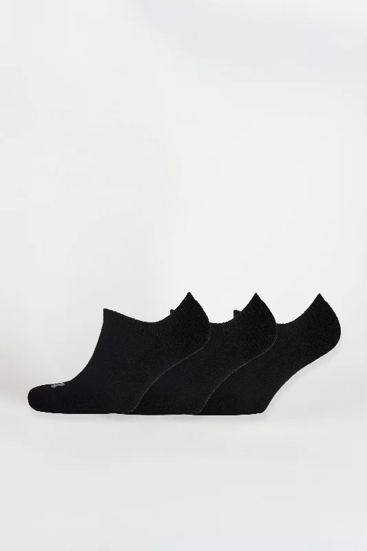 Weekend Offers That Tempt Sports Cotton Sock No Show 3 pack - Black