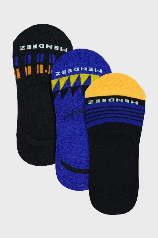 Amazing Value No Show Socks - Geometric 3 Pack