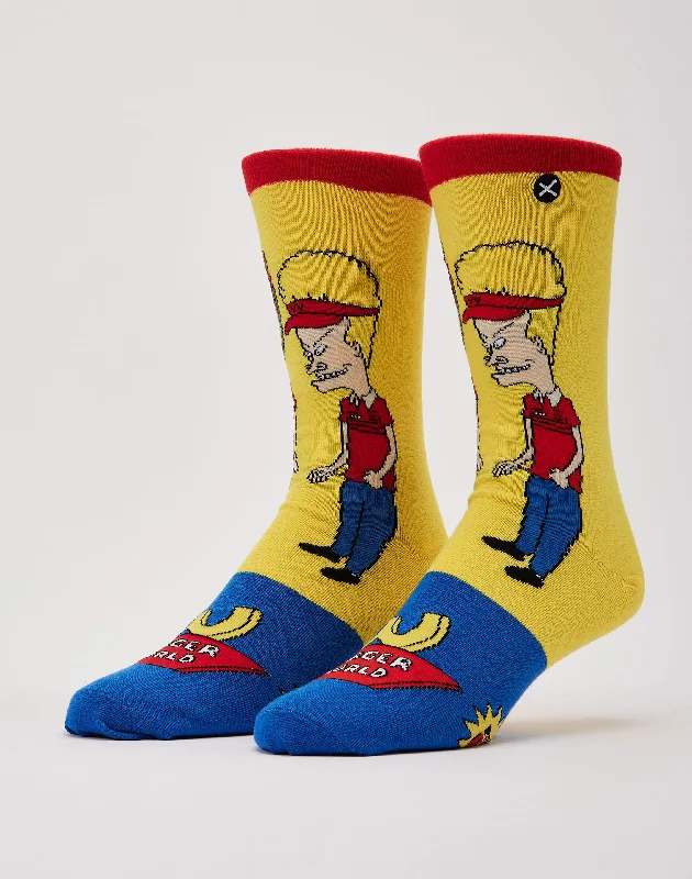 Weekend Deals That Impress Odd Sox Beavis & Butthead Burger World Crew Socks