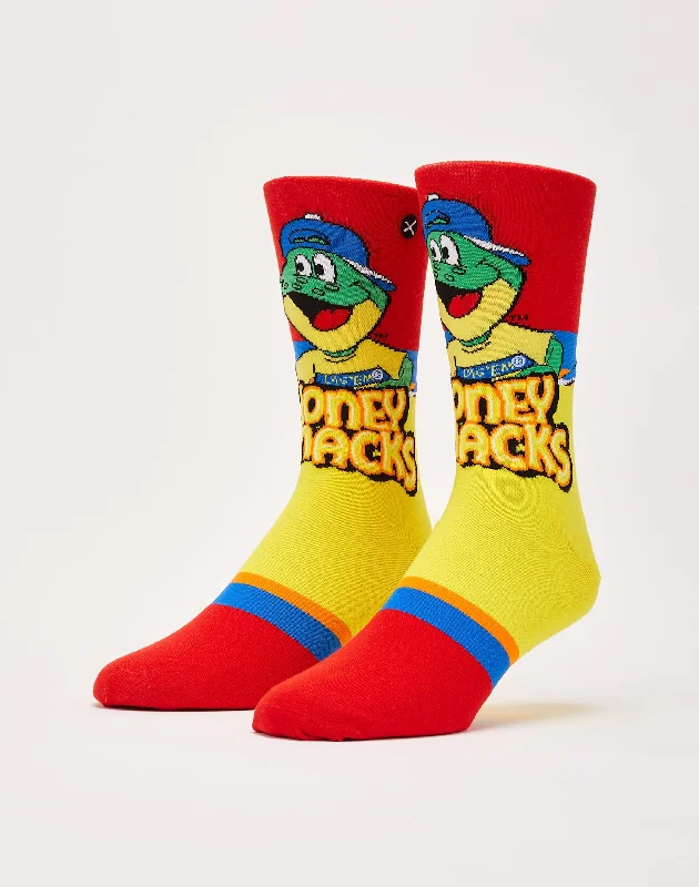 Unwind with Weekend Discounts Odd Sox Honey Smacks Crew Socks