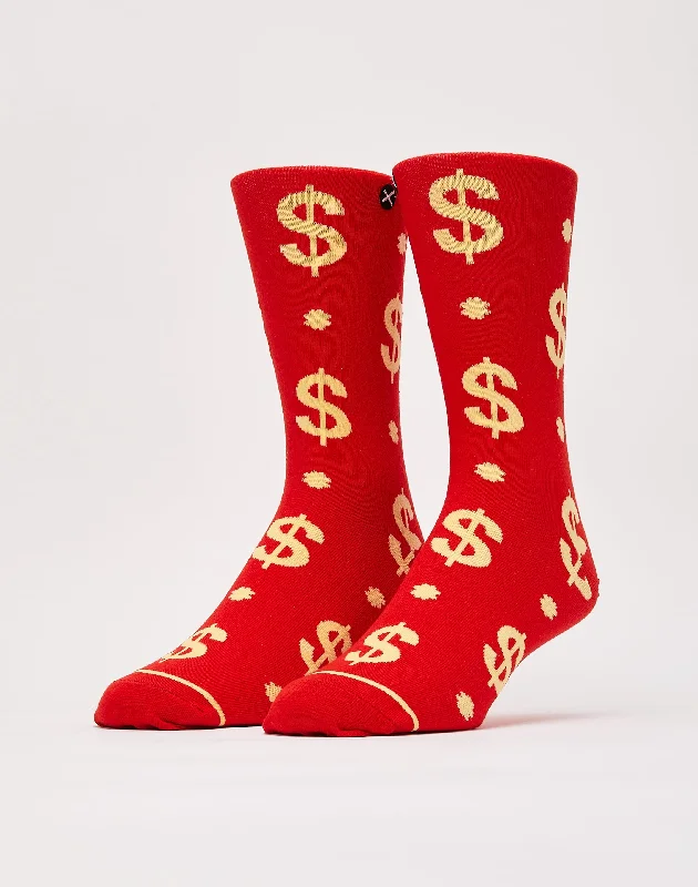 Stock Clearance Odd Sox Lucky Money Crew Socks