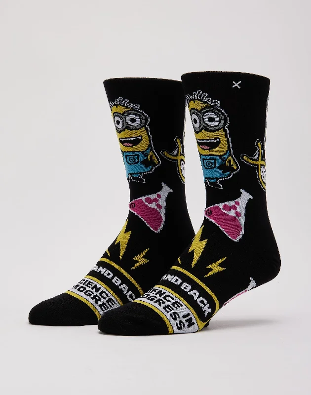 Lowest Price Odd Sox Minion Science Crew Socks