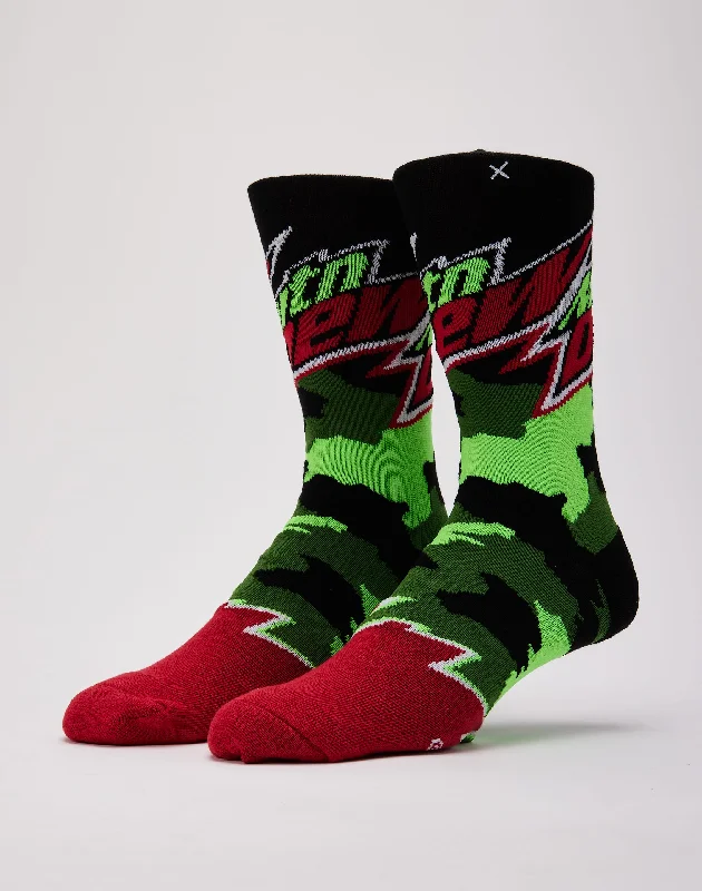 Weekend Wonders Await! Odd Sox Mountain Dew Camo Crew Socks