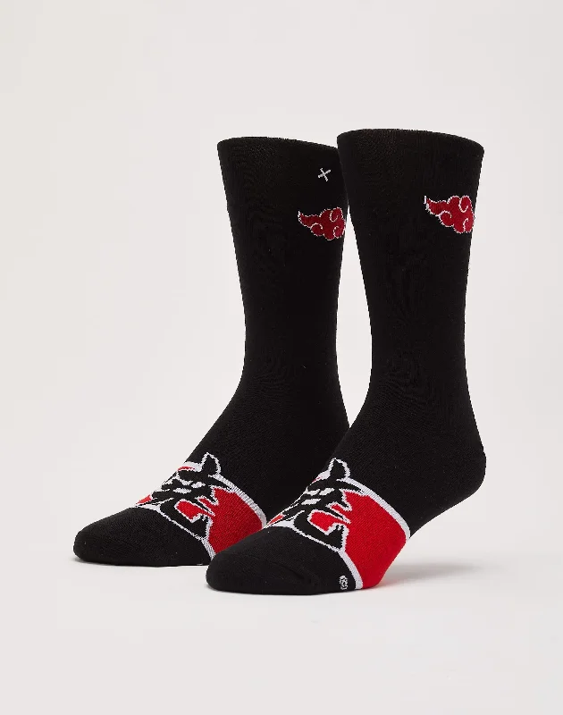 Super Discount Odd Sox Naruto Akatsuki Crew Socks