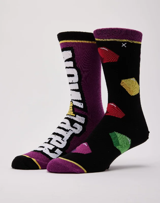 Overstock Sale Odd Sox Now & Later Split Crew Socks