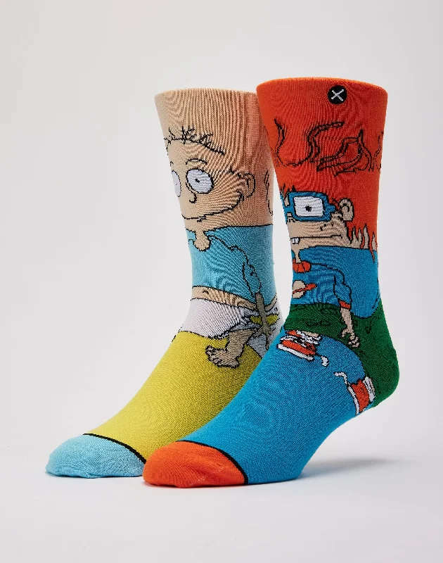 Early Bird Odd Sox Tommy And Chuckie Crew Socks