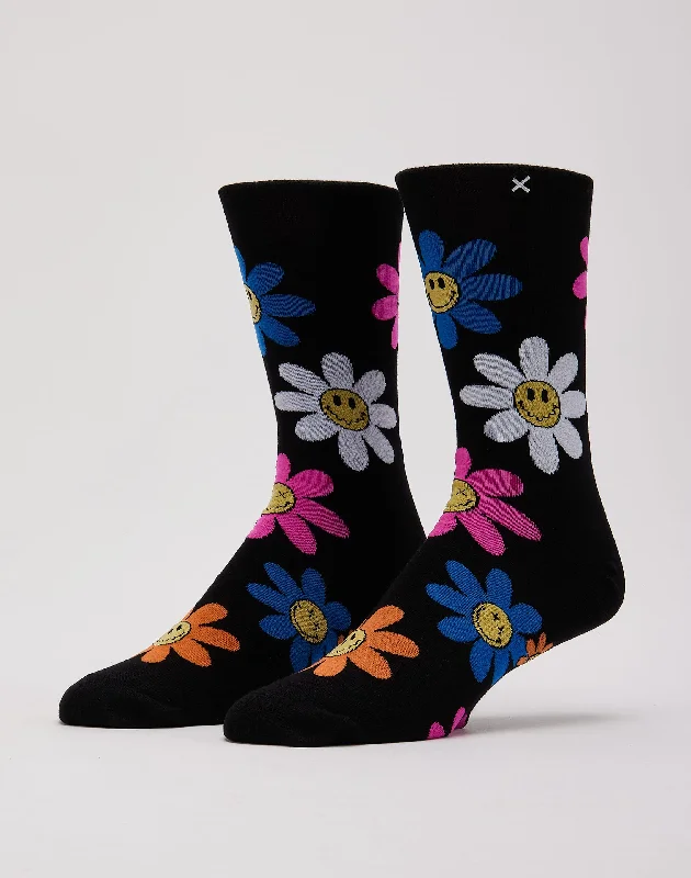 Time-Limited Offer Odd Sox Trippy Flowers Crew Socks