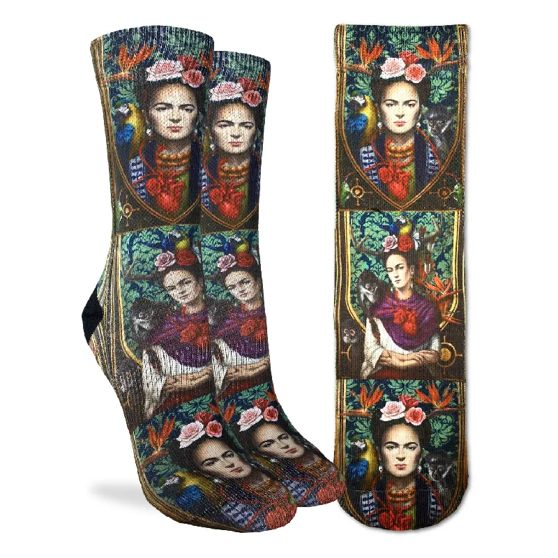 Crazy Deal "Ode To Frida Kahlo" Running Socks by Good Luck Sock