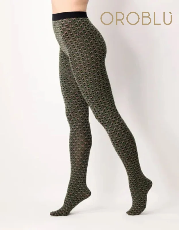 Daily Special Oroblu Tiny Patterns Tights Military/Peony VOBC67905