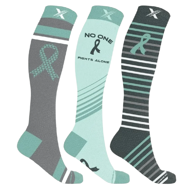 Sale Alert Ovarian Cancer Awareness Socks (3-Pairs)