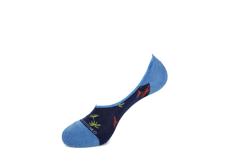 Palm Trees-No Show Sock