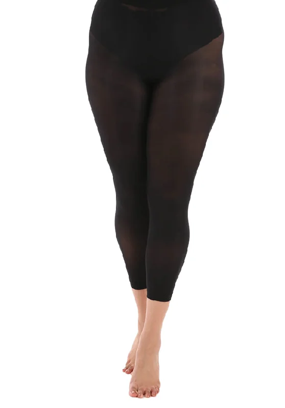 Bargain Alert Pamela 40D Opaque Capri Footless Tights Black