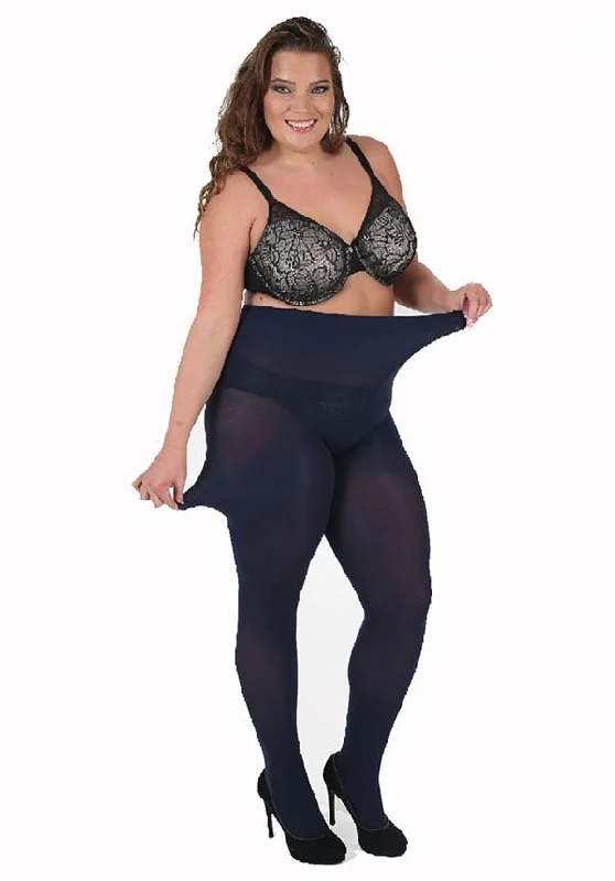 Weekend Deals That Spark Pamela Hosiery Curvy Super-Stretch 90 Denier Tights in Black