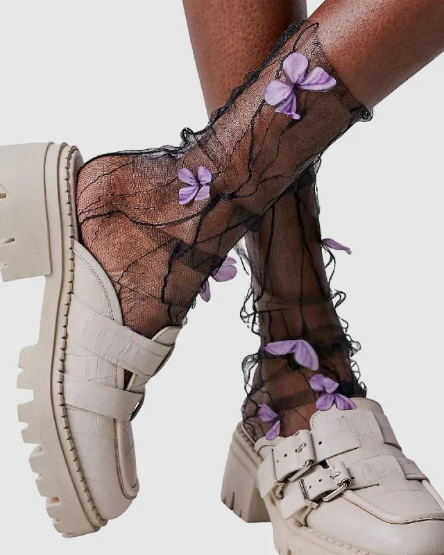 Year-End Clearance Papillon Tulle Sock
