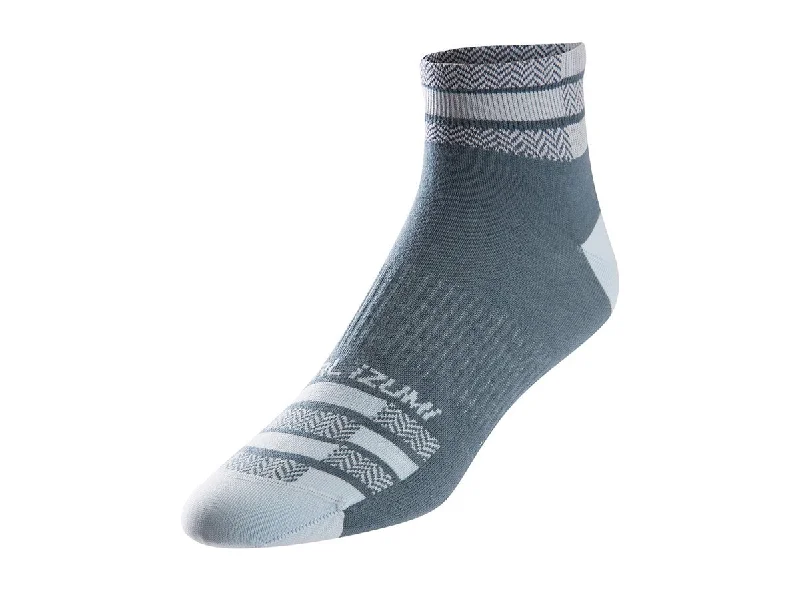 Weekend Savings Galore Pearl Izumi Elite Sock - Womens - Blue Steel Herringbone Stripe