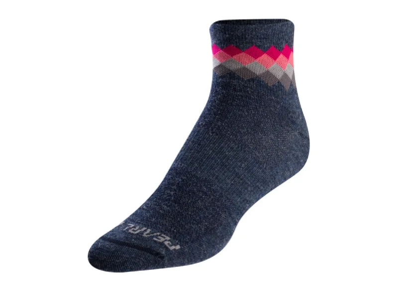 Weekend Offers That Sizzle Pearl Izumi Merino Sock - Womens - Navy-Sugar Coral Solitaire