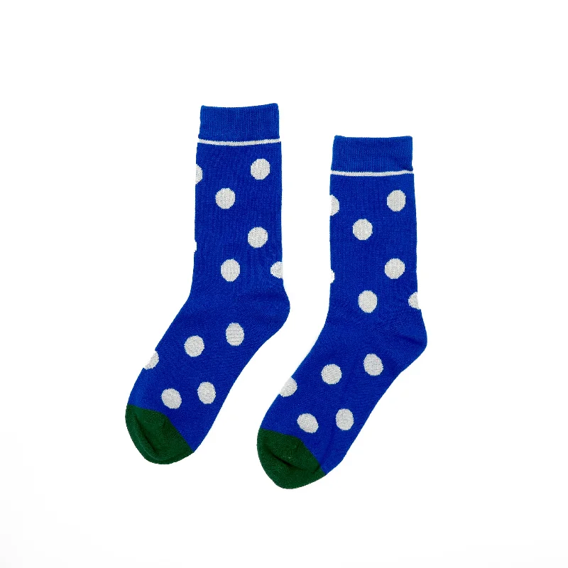 New Deal Polka dots Sock- Blue