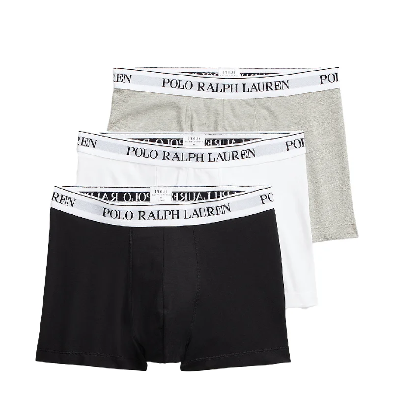 Deal Alert Polo Ralph Lauren 3-Pack Boxer Briefs White / Polo Black / Andover Heather