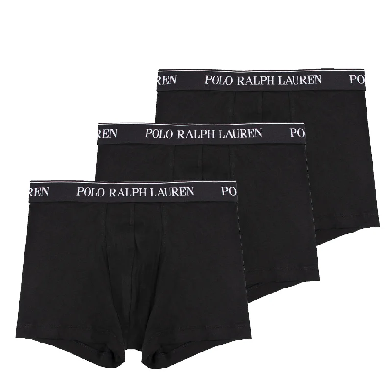 Weekend Bargains to Celebrate Polo Ralph Lauren Classic 3-Pack Trunks Black