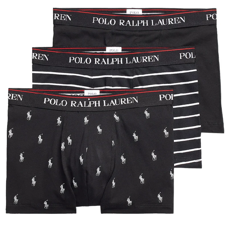 Weekend Savings Fiesta Polo Ralph Lauren Classic Trunk 3-Pack Black / Black White / Black PP