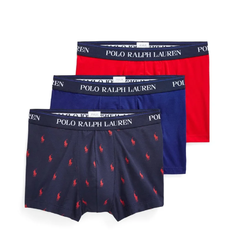 Weekend Discounts to Celebrate Polo Ralph Lauren Classic Trunk 3-Pack Navy AOPP / Royal / Red Weekend Discounts to Celebrate Polo Ralph Lauren Classic Trunk 3-Pack Navy AOPP / Royal / Red