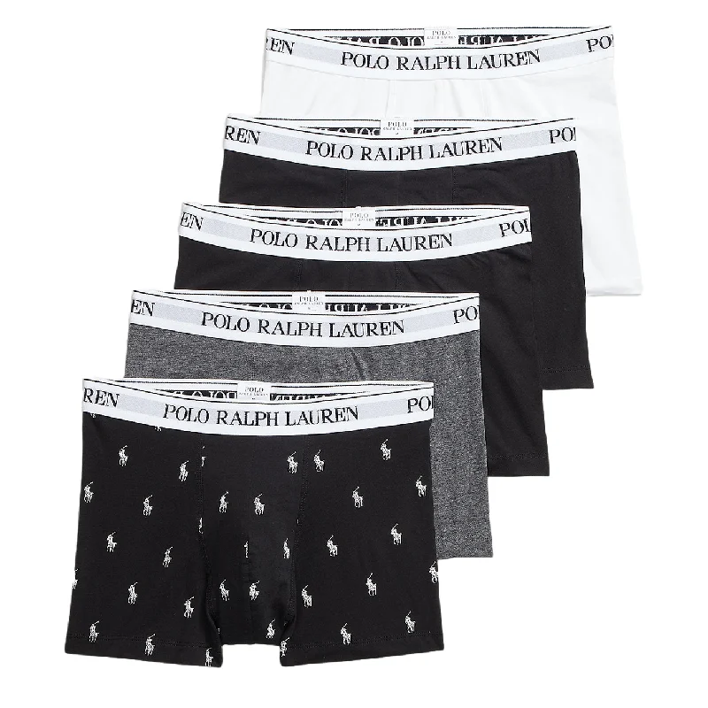 Polo Ralph Lauren Classic Trunk 5-Pack White/Black/Charcoal