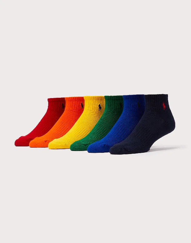 Time-Limited Offer Polo Ralph Lauren Quarter Crew Socks 6-Pack