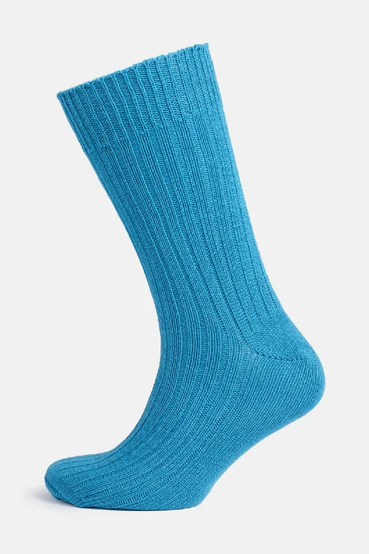 Sale Alert Premium Cotton Sock Rib - Bright Blue