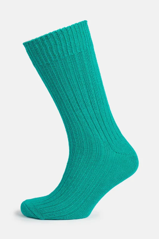 Super Discount Premium Cotton Sock Rib - Emerald Green